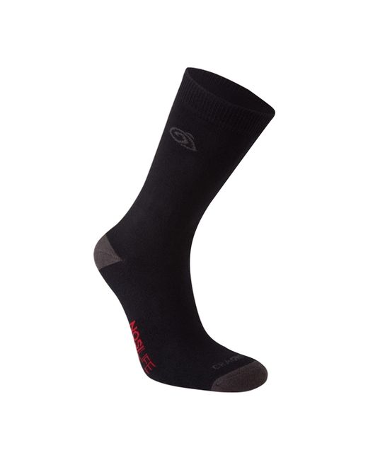 Craghoppers Black Adult Insect Repellent Socks (Pack Of 2) /Dark Lead)