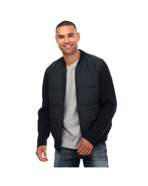 Ted Baker "Spores" Steppjacke Durchgehender Reißverschluss Für Herren (Marineblau) in Blue für Herren