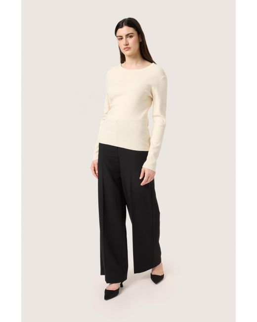 Soaked In Luxury Natural Strickpullover Gerade Passform