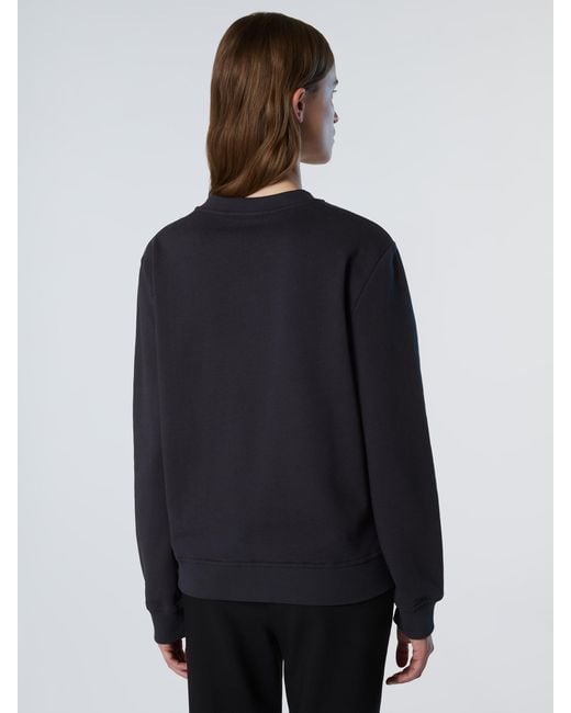 North Sails Blue Sweatshirt With Tonal Logo