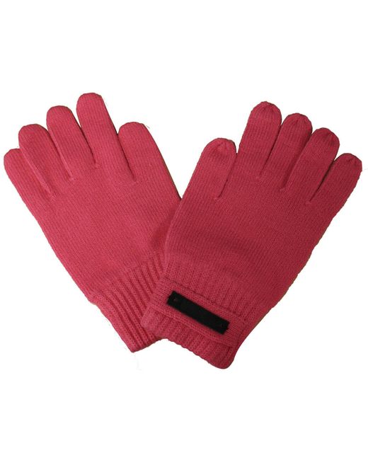 PUMA Red Knitted Gloves