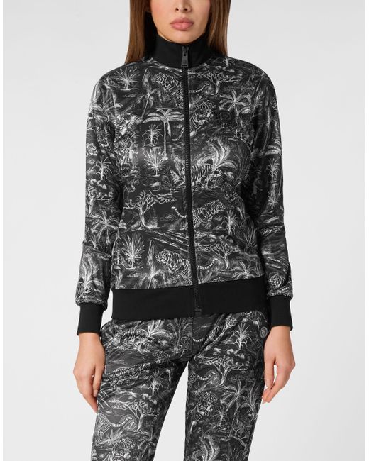 Philipp Plein Trainingspak: Top & Broek Tiger in het Black