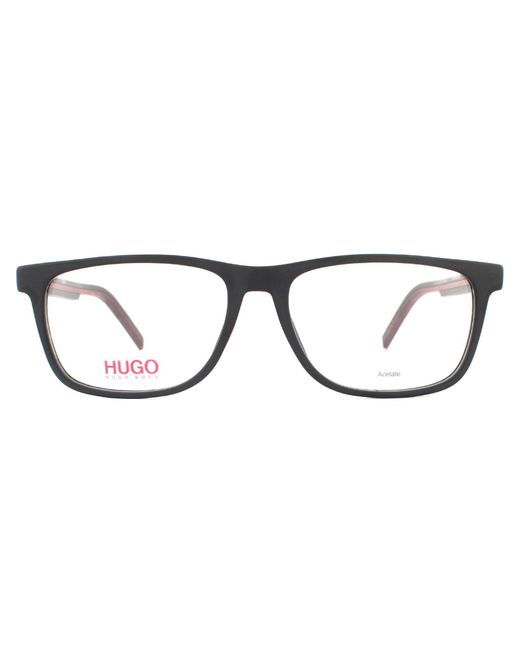 Boss Hugo By Montures De Lunettes Hg 1005 Blx Noir Mat Rouge Pour Hommes in Brown für Herren