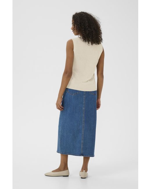 Kaffe Pullover Regular Fit Cream in het Blue