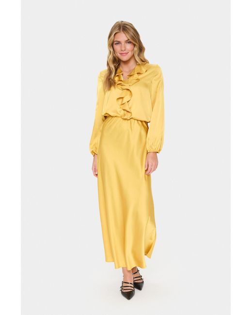 Saint Tropez Rok Lodisasz A-shape Yellow in het Metallic