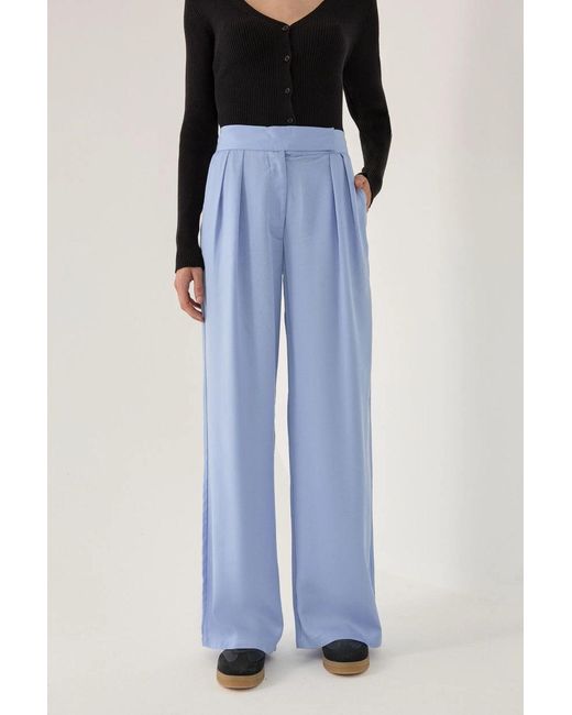 Hiccup Blue Pleated Pants