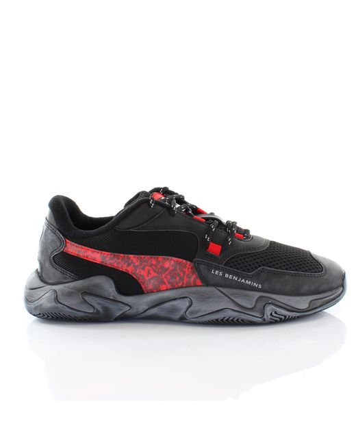 PUMA Blue X Les Benjamins Storm Low Lace Up Trainers 370040 01 for men