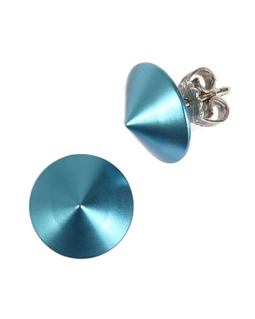 DeMarie Blue Ohrstecker Metall Eloxiertes Aluminium Matt/Glanz Hellblau