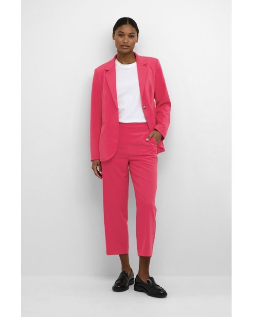 Kaffe Pants Suiting Casual Fit Virtual Pink Pink