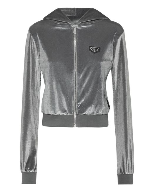 Philipp Plein Zip-Throughs in het Gray