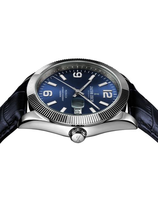 Jacob Zech Horloge Munich in het Blue voor heren