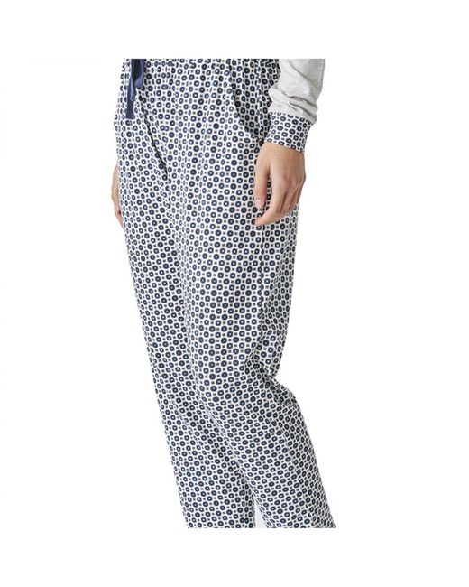 J&j Brothers White Jjbep1600 Long Sleeve Cotton Pajamas