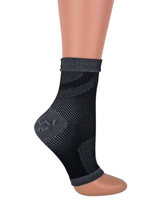 IOMI Black Ladies Pain Relief Plantar Fasciitis Socks With Arch Support