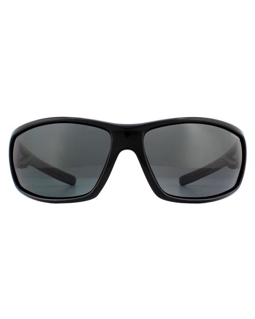 Polaroid Black Sport Wrap Polarized Sunglasses for men