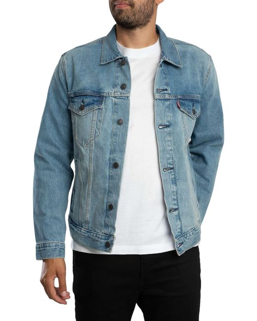 Levi's Levi's Truckerjack in het Blue voor heren