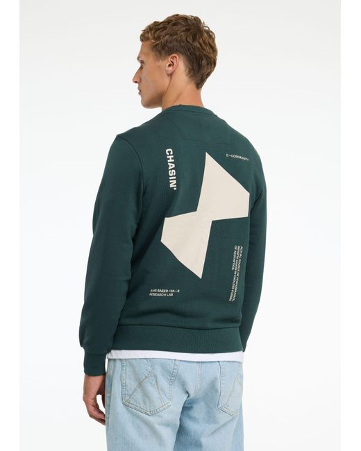Chasin' Chasin Sweater Toby Wave in het Green voor heren