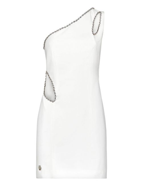 Philipp Plein Korte Jurk in het White