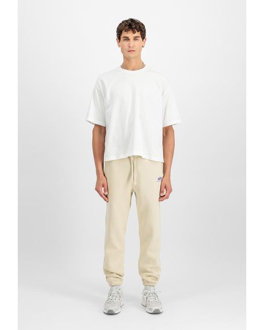Alpha Industries Basic Small Logo Ii Jogger in Natural für Herren