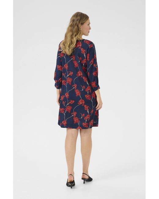 Kaffe Jurk Regular Fit Multicolour in het Blue