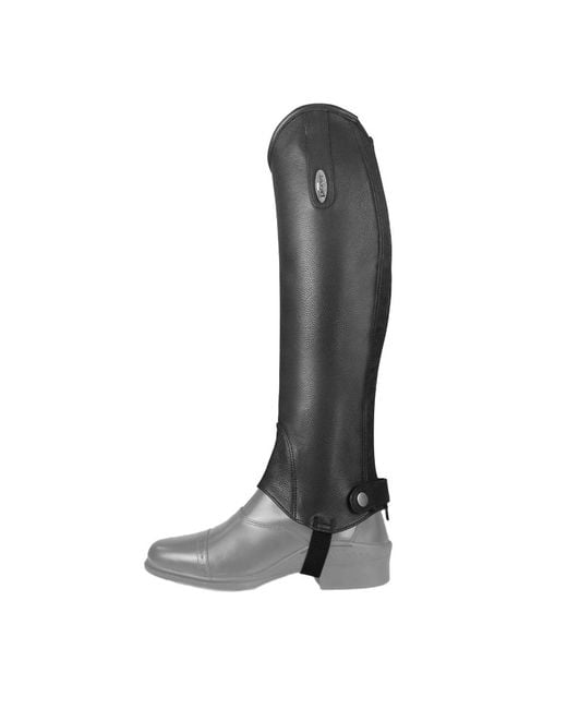 Brogini Black Adult Vicenza Grain Leather Gaiters