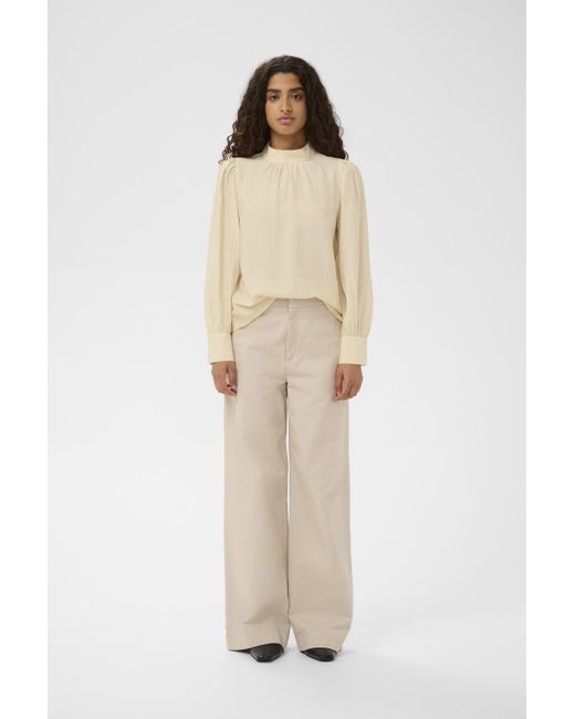 Inwear Blouse Met Lange Mouwen Trishiw Blouse Met Lange Mouwen Offwhite in het Natural