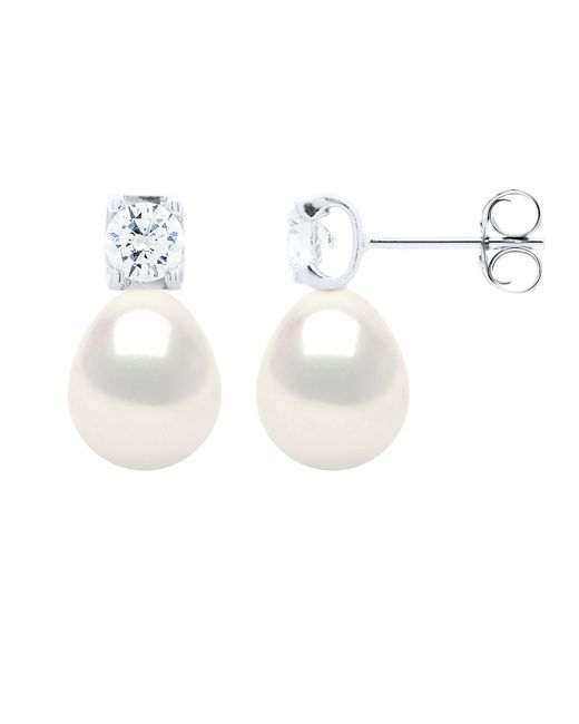 Ateliers Saint Germain White Earrings Solitaire Cubic Zirconia Diameter 4,50 Mm