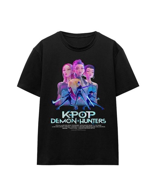 K-Pop Demon Hunters Black Ladies Huntr/X Poster T-Shirt