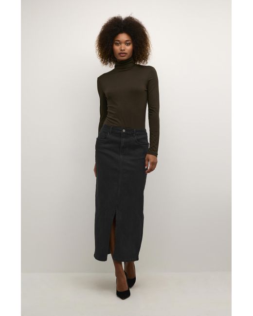 Kaffe Rok A-shape Black Deep