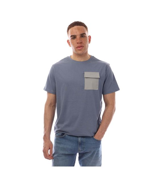 Duck and Cover Limatar T-shirt (blauw) in het Blue voor heren