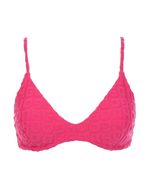 HUGO Vrouwen/ Driehoek Bikinitop in het Pink