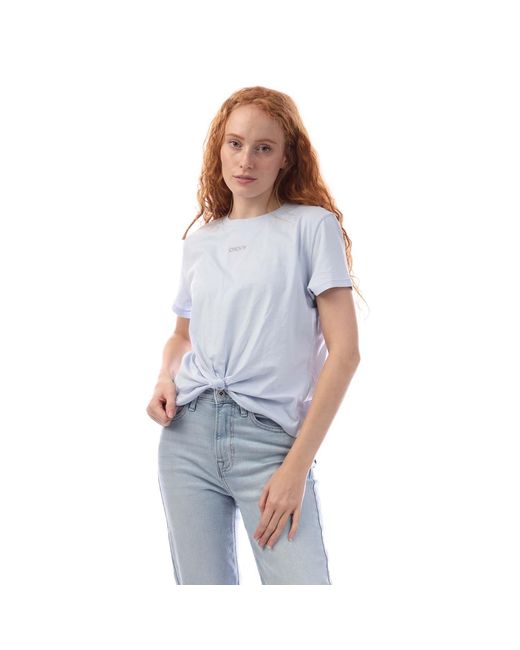 DKNY Blue T-Shirt Für Damen, Sport