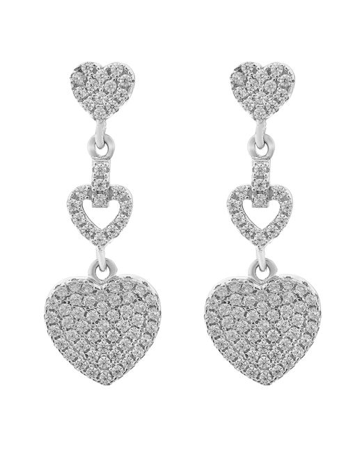 Orphelia Metallic 'Mille' 925 Sterling Drop Earrings
