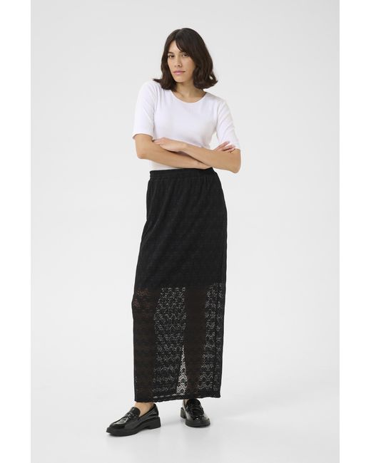 Kaffe Rok Regular Fit in het White