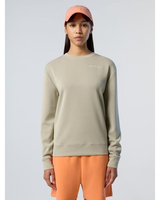 North Sails Gray Sweatshirt Crew-Neck Modal