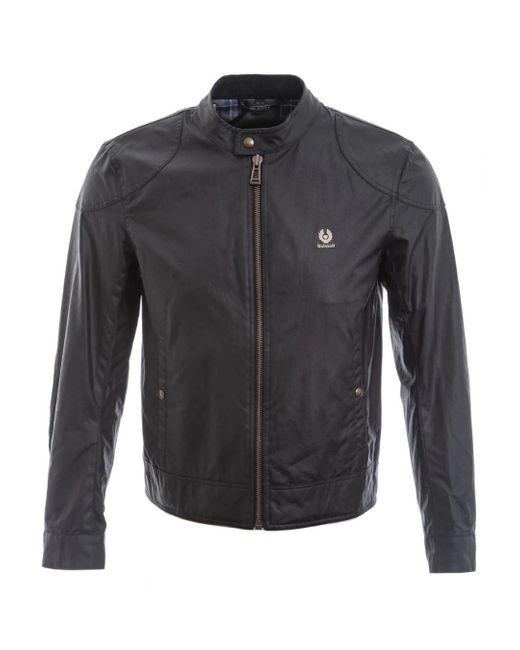 Belstaff Kelland Jacke Aus Gewachster Baumwolle in Gray für Herren