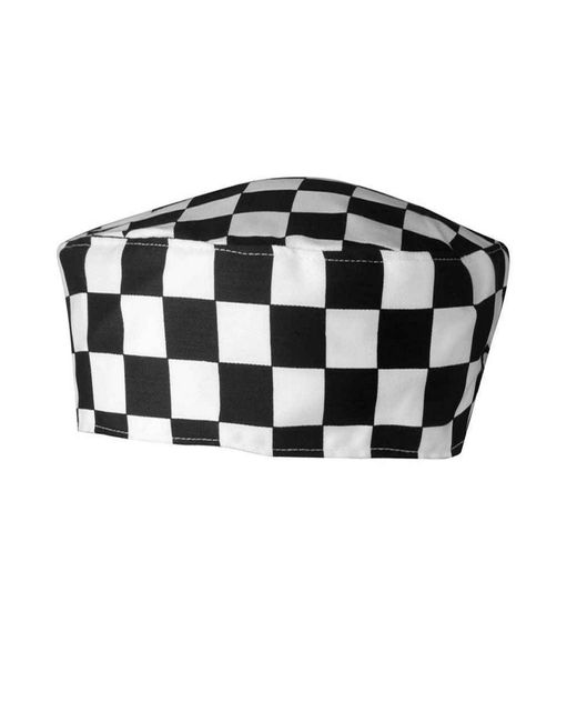 PREMIER Black Denim Chef Skull Cap
