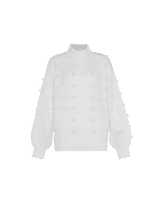 faina Jumper Wolwit in het White