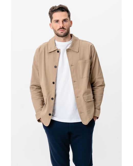 TeeShoppen Twill Overhemdjack in het Blue voor heren