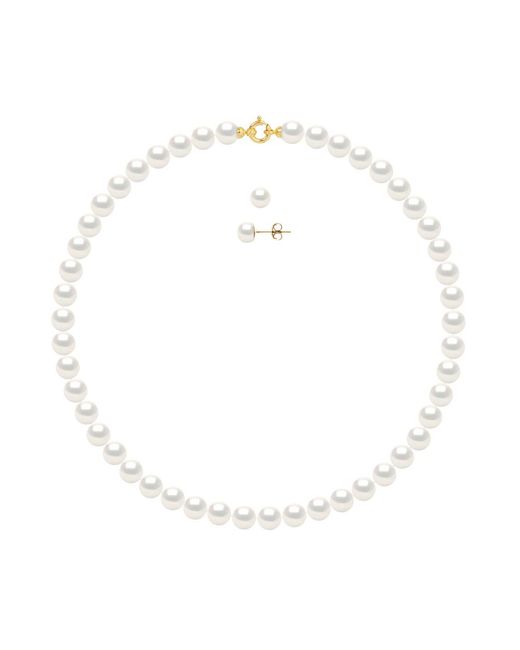 Ateliers Saint Germain White Set Necklace + Earrings