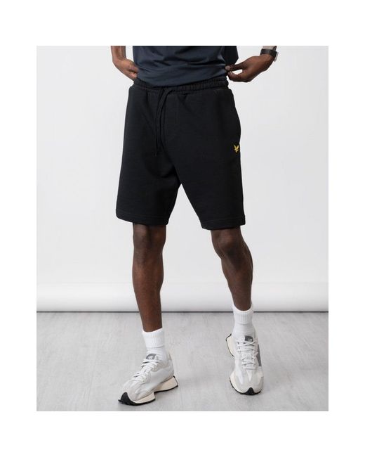 Lyle & Scott Black Sweat Shorts for men