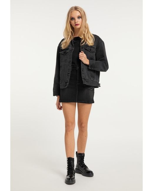 Mo My Rocks Denim Jacket in het Black