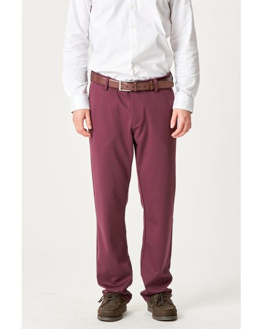 TeeShoppen Die Original Performance Hose (Normal) – Burgunderrot in Red für Herren