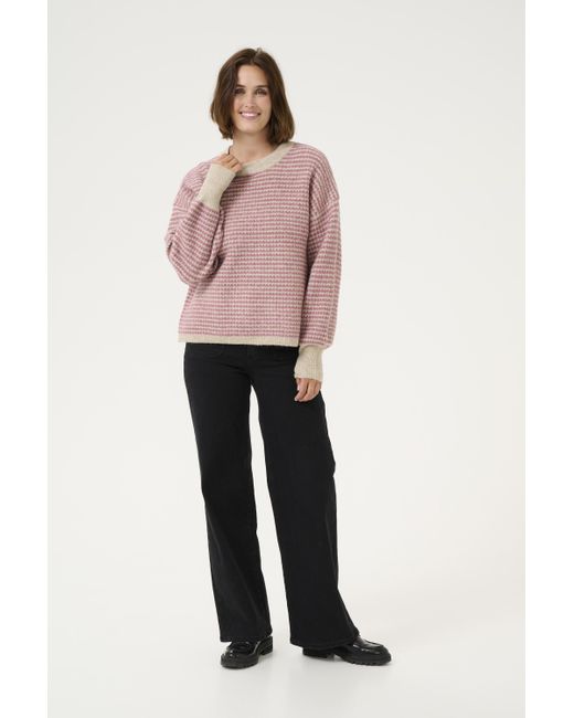 Kaffe Pullover Kaellery Loose Fit in het Pink