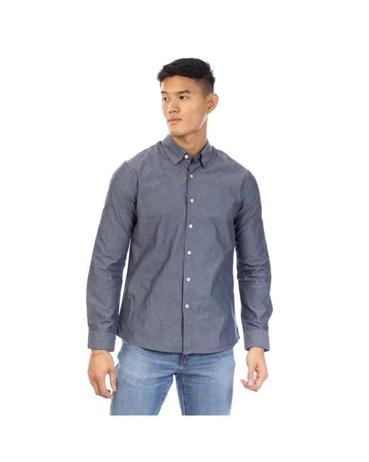 Peter Werth Button-Down Overhemd (Donkere) in het Blue voor heren