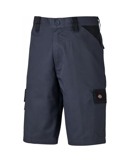 Dickies Blue Everyday Polycotton Buttoned Workwear Cargo Shorts for men