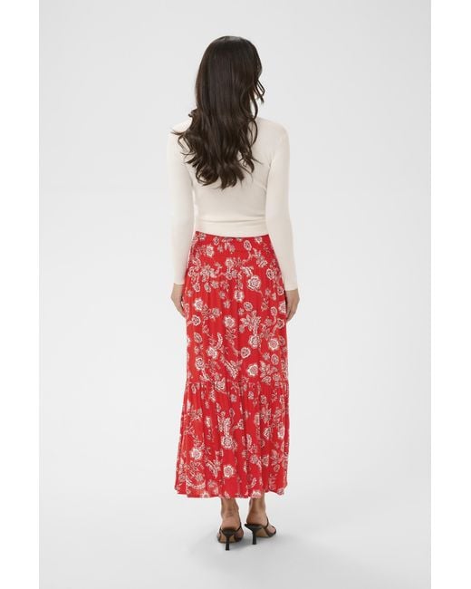Kaffe Rok Kamaxi Rok A-Shape in het Red