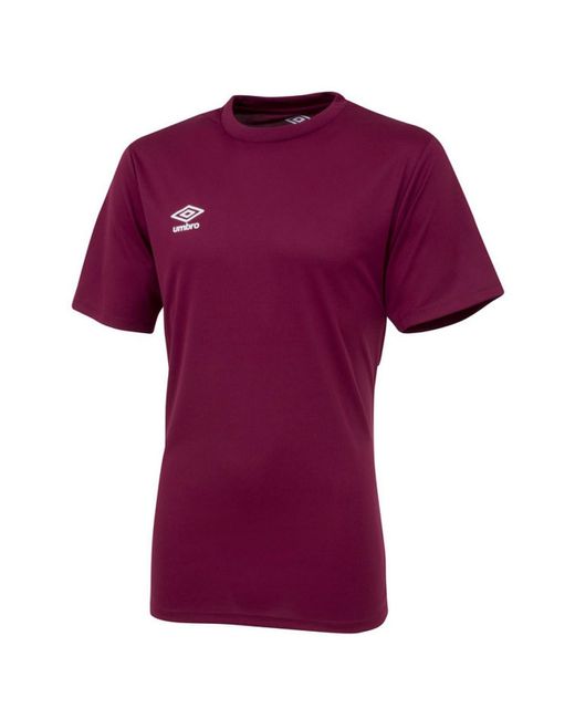 Umbro Purple Club Short-Sleeved Jersey (New Claret) for men