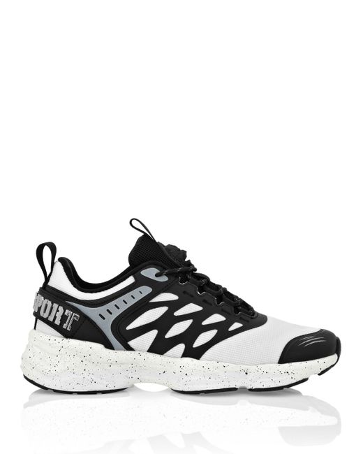 Philipp Plein Black Runner Sneaker Scratch