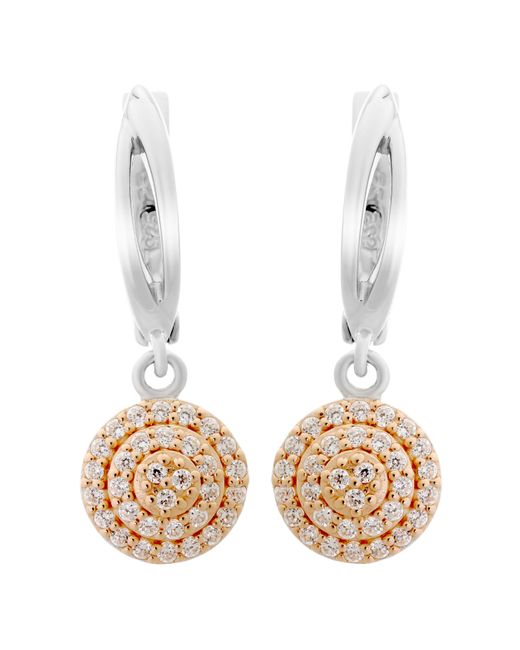 Orphelia Metallic 'Leanna' 925 Sterling Set: Chain-Pendant + Earrings