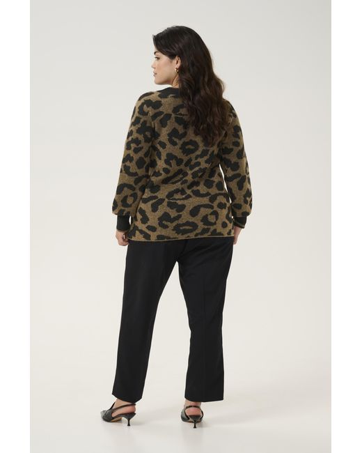 Kaffe Pullover Regular Fit Animal in het Multicolor